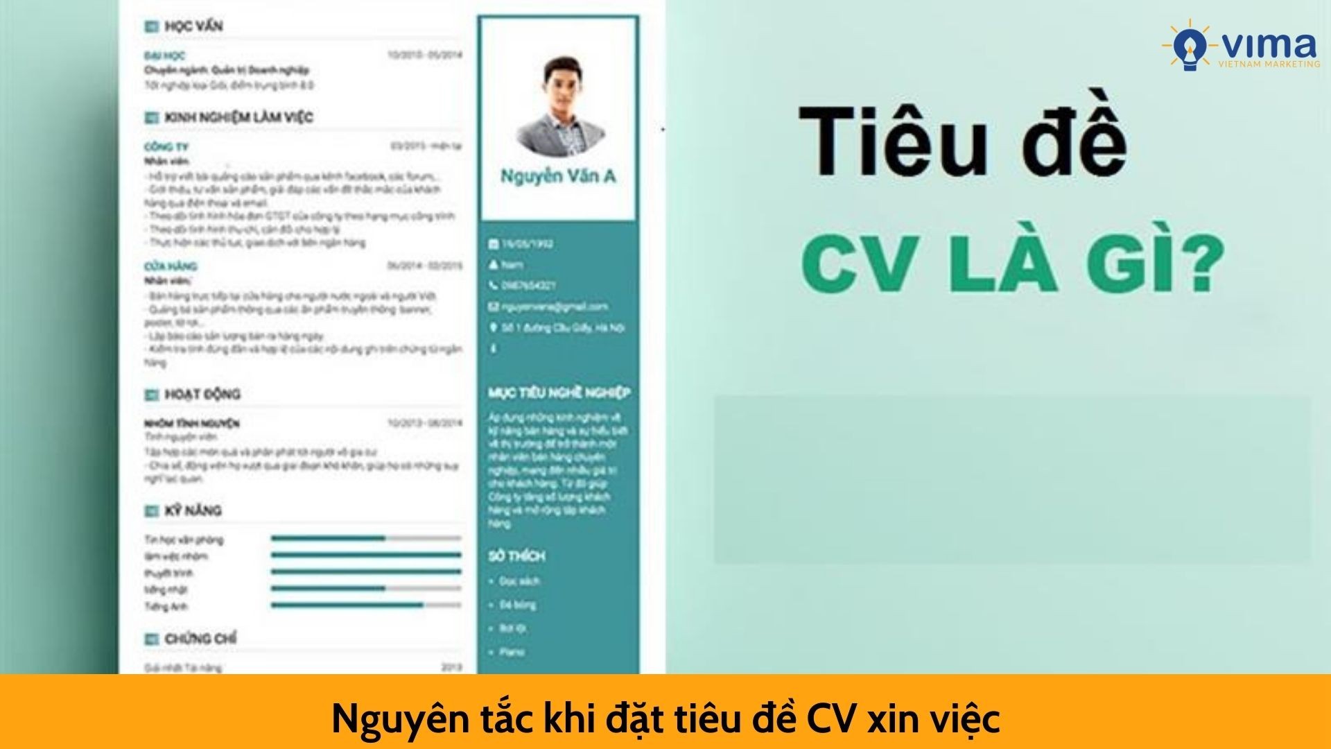 Nguyên tắc khi đặt tiêu đề CV xin việc